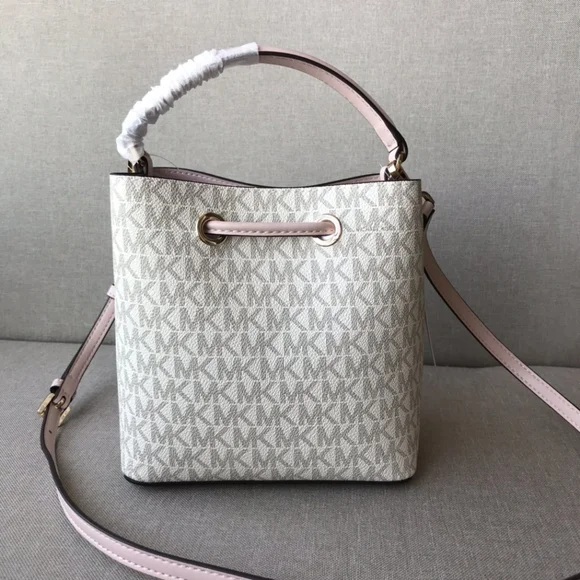 MK Women's Bag Portable Crossbody Bag Drawstring Bucket Bag - Picture 2 of 8